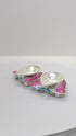 Pure Silver Pink Butterfly Fancy Diya 14.2g